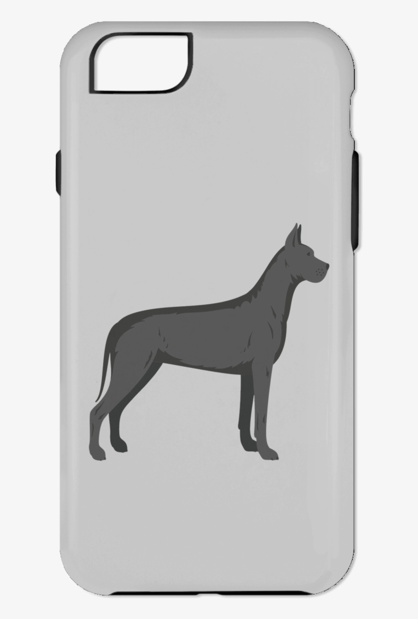 Great Dane Illustration Iphone 6 Plus Tough Case - Dog, transparent png download