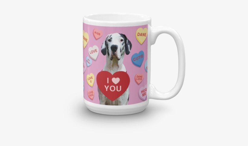 A Great Dane Valentine Mug - Macaroni And Cheese, transparent png download