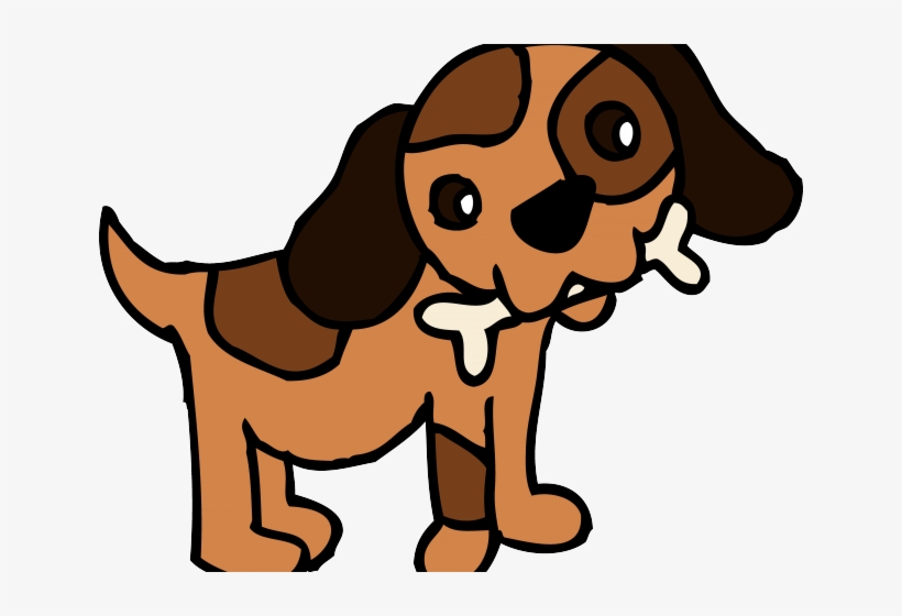 Head Clipart Great Dane - Dog With A Bone Clipart, transparent png download