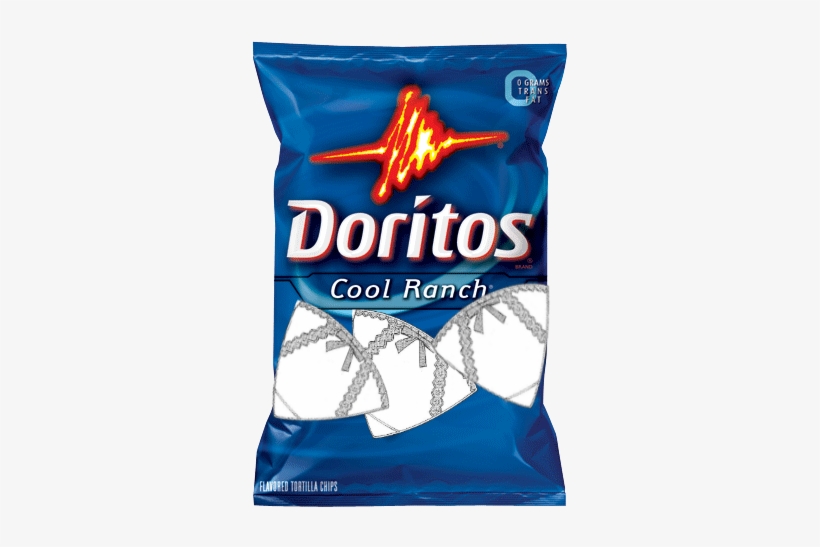 Cf Dorítos Cool Ranc Red Tortilla Chips - Doritos Cool Ranch Flavored Tortilla Chips, transparent png download