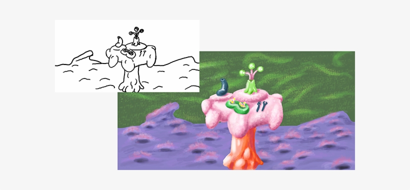 I Decided To Create A Strange, Fleshy, Bubblegum-like - Cartoon, transparent png download