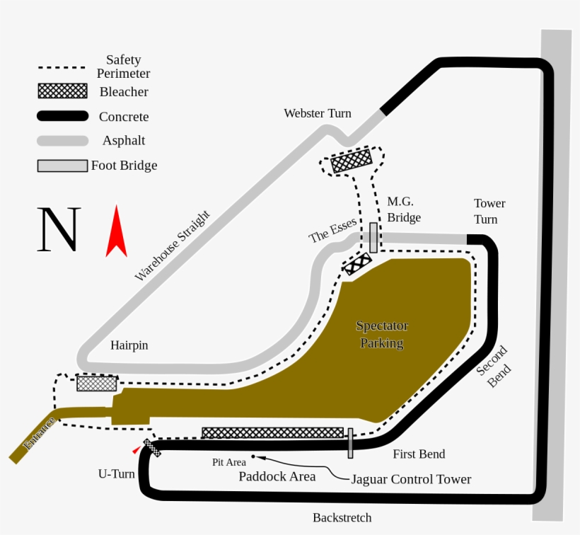 Old Sebring Track Map, transparent png download