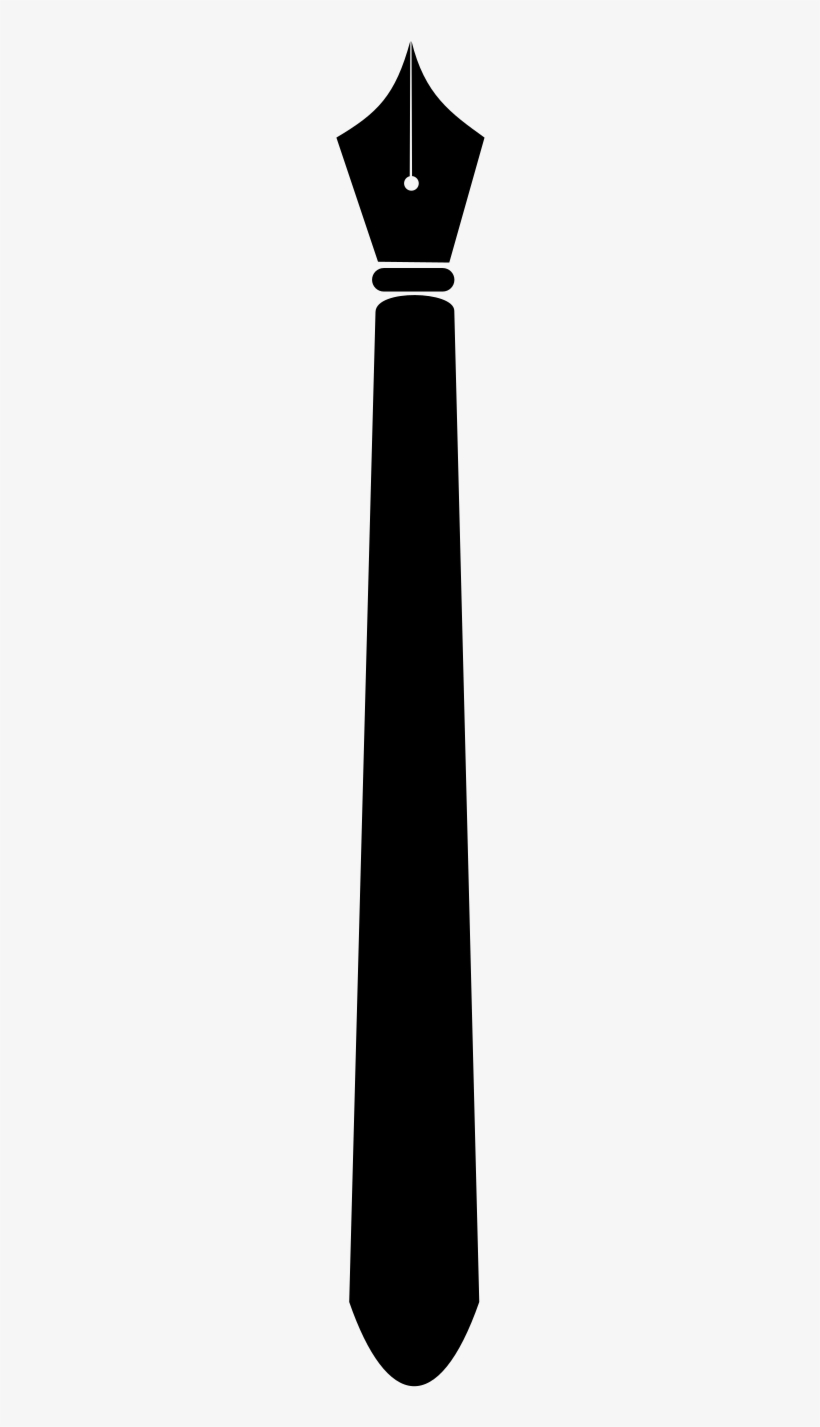 Banner Black And White Stock Inkpen Big Image Png - Silhouette, transparent png download