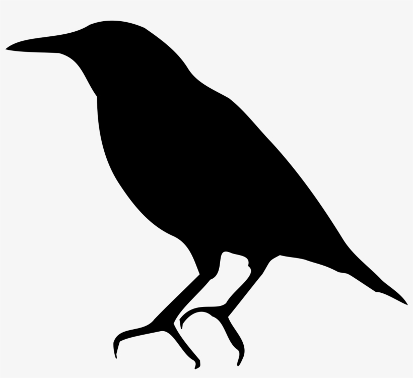 This Free Icons Png Design Of European Starling Silhouette, transparent png download