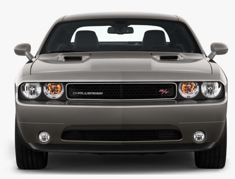Dodge Challenger Clipart Dodge Hellcat - Dodge Challenger R T Front View, transparent png download
