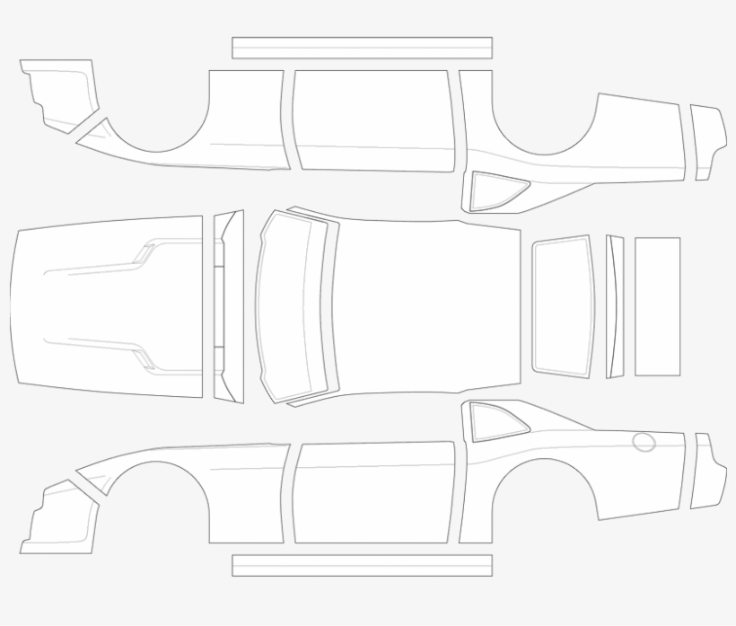 Dodge Challenger C-package - Ar Challenger Race Body, transparent png download