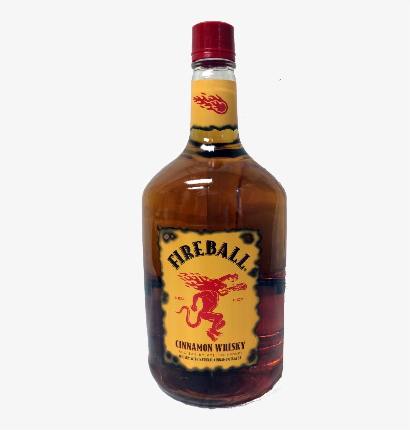 Fireball Plastic - Fireball Cinnamon Whisky Liqueur 700ml, transparent png download