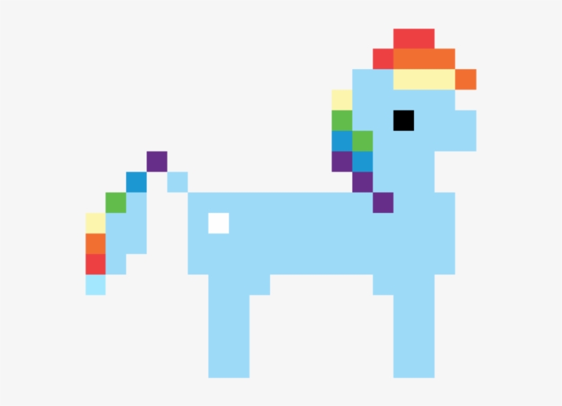 8 Bit Clipart Mario 64 - 8 Bit Rainbow Dash, transparent png download