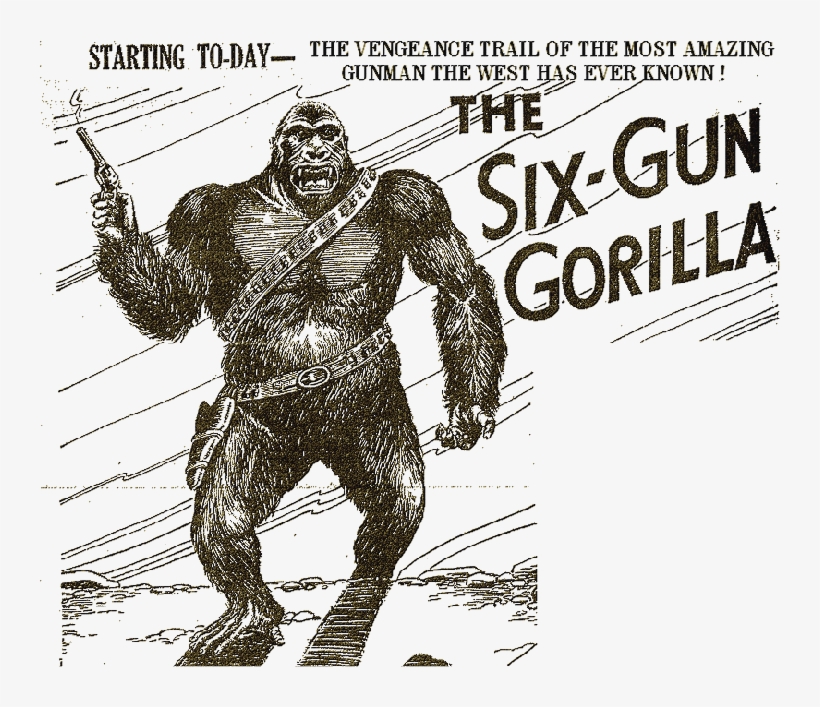 Illustration - Six-gun Gorilla [book], transparent png download