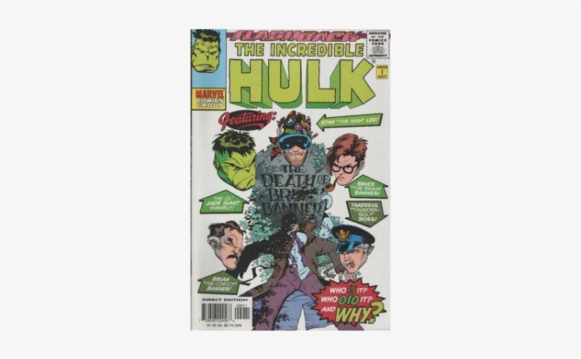 Купете Comics 1997 07 The Incredible Hulk 1 Flashback - Stan Lee Autographed The Incredible Hulk Comic Book-, transparent png download