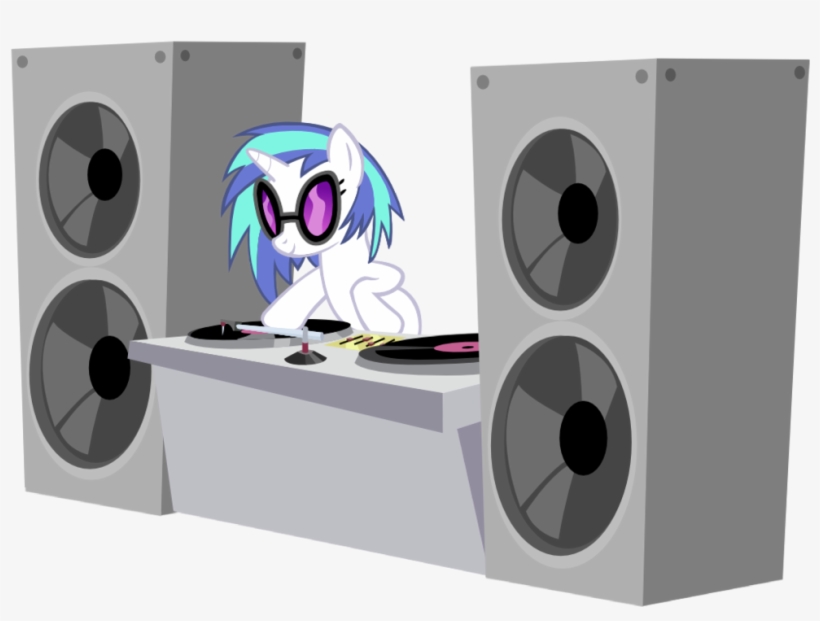 Vinyl In Her Booth By Ranger - Mlp Vector Vinyl Scratch, transparent png download