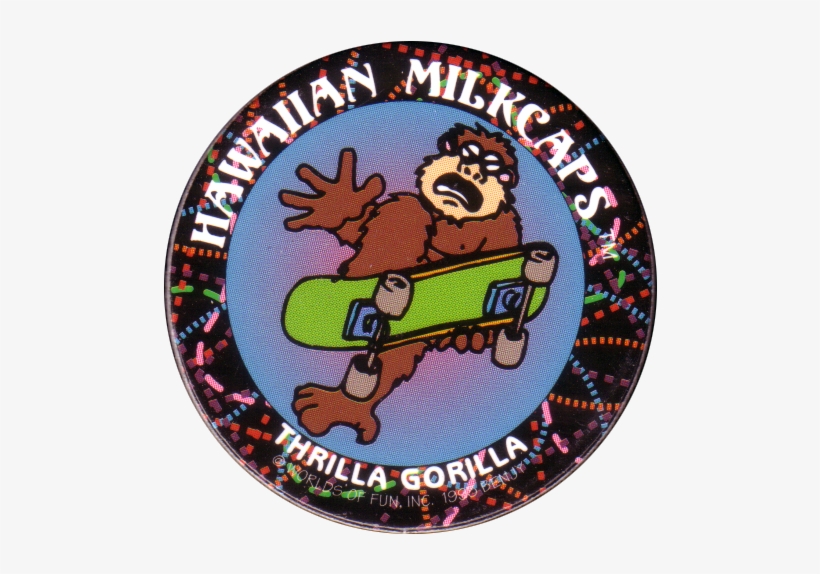 Worlds Of Fun Hawaiian Milkcaps > Thrilla Gorilla 04 - Hawaii, transparent png download