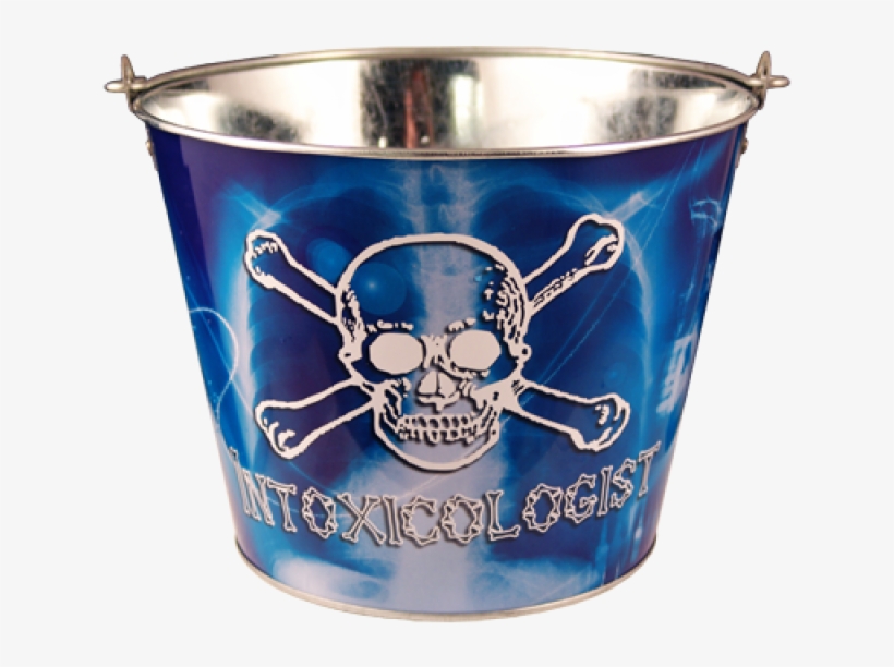 "intoxicologist" Metal Bucket - Bar Metal Intoxicologist Ice And Tips Bucket, transparent png download