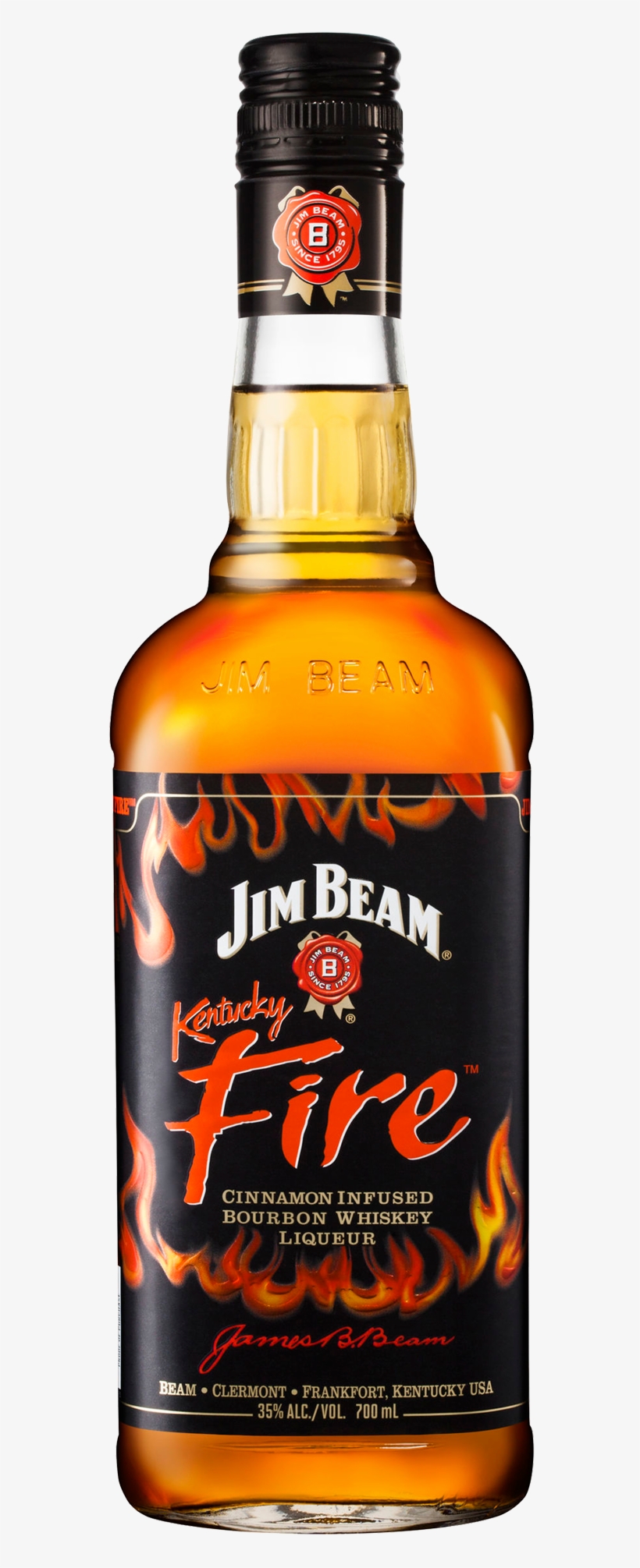 Jim Beam Kentucky Fire Bourbon Liqueur 700ml Bottle - Jim Beam Kentucky Fire Bourbon Liqueur 700ml, transparent png download