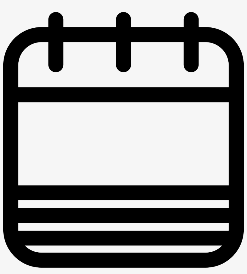 Blank Calendar Page With Stripes Comments - Pagina De Calendario En Blanco, transparent png download
