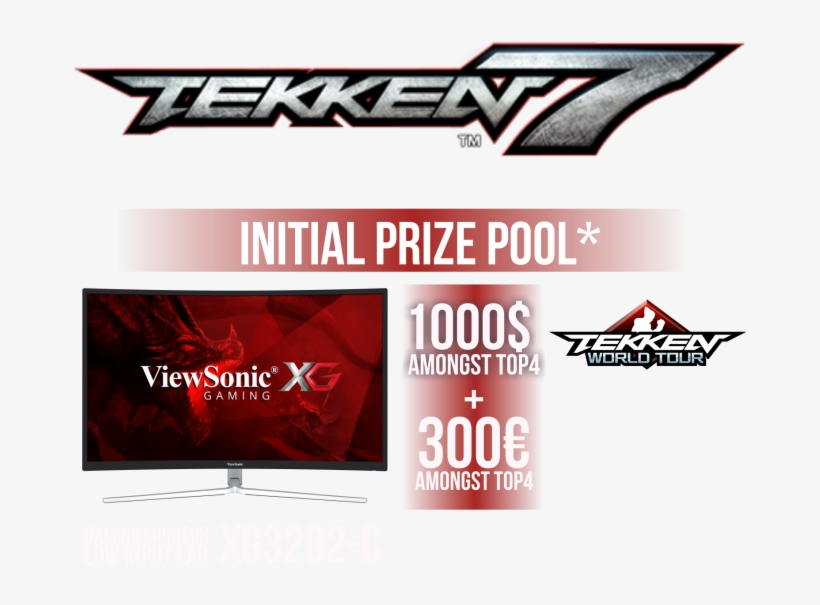 ¡inscríbete En El Torneo De Tekken 7 - Viewsonic Xg2401 23.6" Full Hd 144hz Freesync Led Gaming, transparent png download