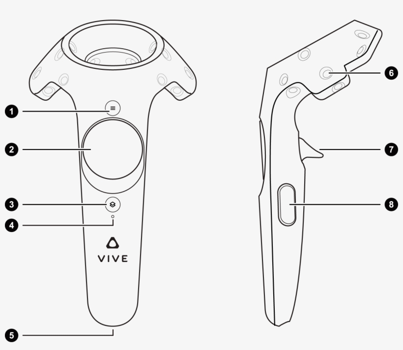 Htc Vive Controller Parts, transparent png download