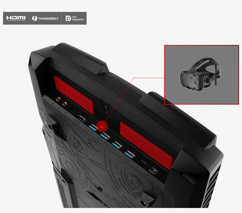 Msi One With Htc Vive - Msi Vr One Backpack, transparent png download