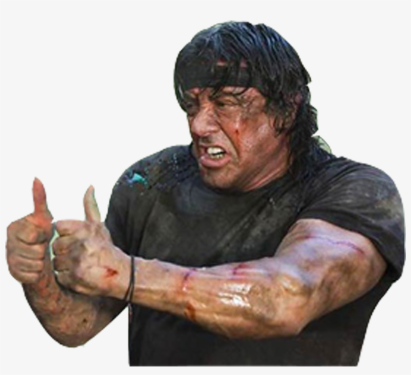 Rambo Png Photo - Someone Asks How Life's Going, transparent png download