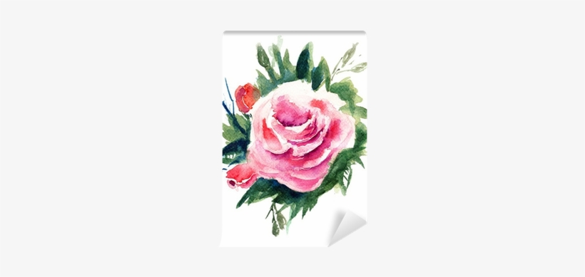 Roses Flowers, Watercolor Painting Wall Mural • Pixers® - Watercolor Painting, transparent png download