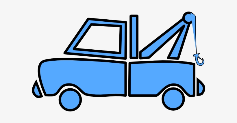 Plowing Truck Cliparts - Blue Tow Truck Clip Art, transparent png download