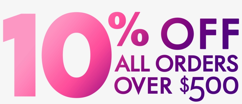 10% Off Orders Over $500 - Circle, transparent png download