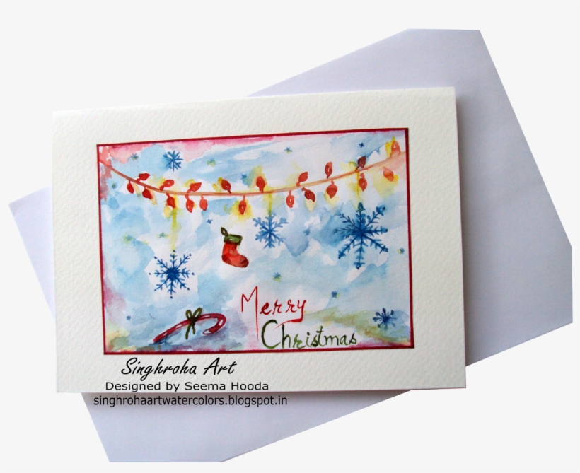Merry Christmas Snowflakes Card - Christmas Day, transparent png download