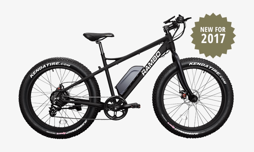 Rambo Bikes R500 Fat Tire Electric Bike - Rambo Bikes R750 Matte Black Fat Bike, transparent png download