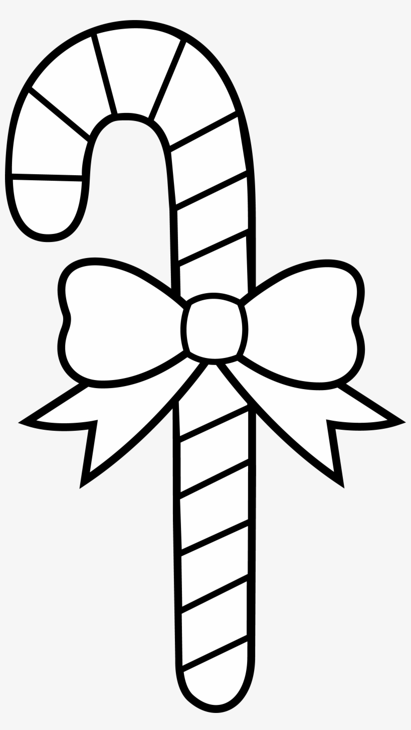 Xmas Stuff For Christmas Candy Cane To Color, transparent png download