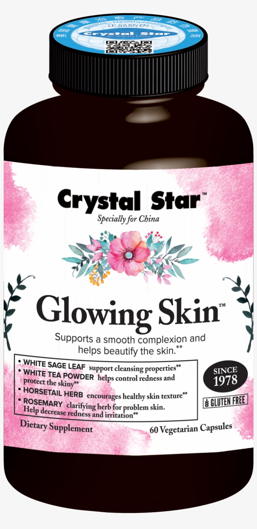 Crystal Star Capsule China Glowing Skin - Kunstdruk: Vector Floral Set.colorful Purple Floral, transparent png download