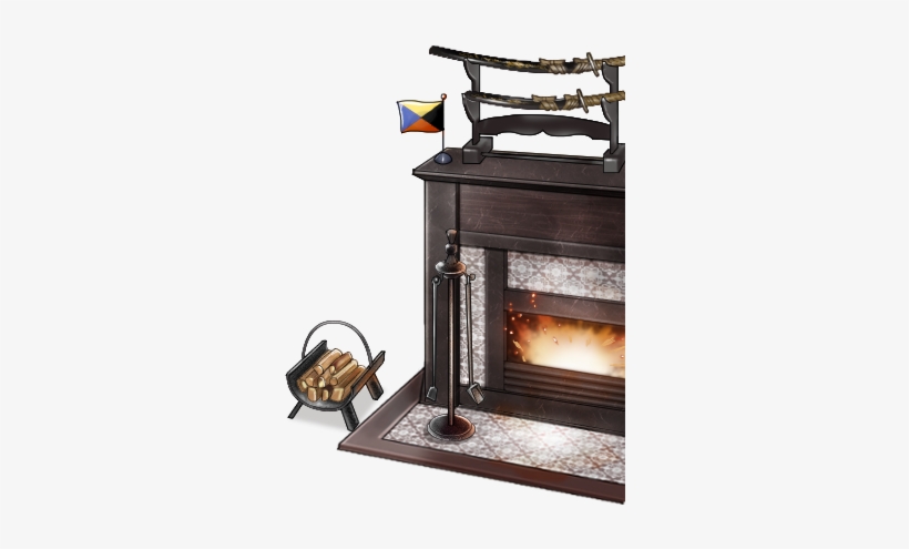 Fireplace With Z Flag - 艦 これ 白 と 青 の ツリー, transparent png download
