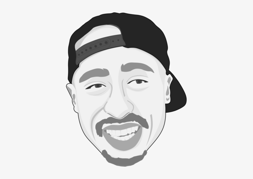 Tupac Shakur Caricature By - Tupac Shakur Cartoon Png, transparent png download