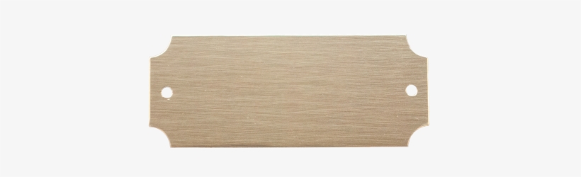 Bright Gold 1" X 2-1/2" Lacquered Aluminum Decorative - Gold, transparent png download