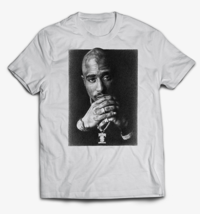 Tupac Mockup - Tupac Shakur Portrait Original 18" X 24" Sketch Print, transparent png download