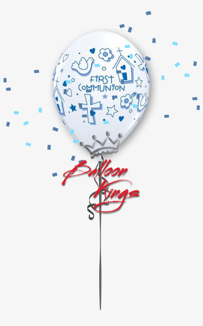 11in Latex First Communion Blue - 11 Inch First Communion Symbols-boy, transparent png download