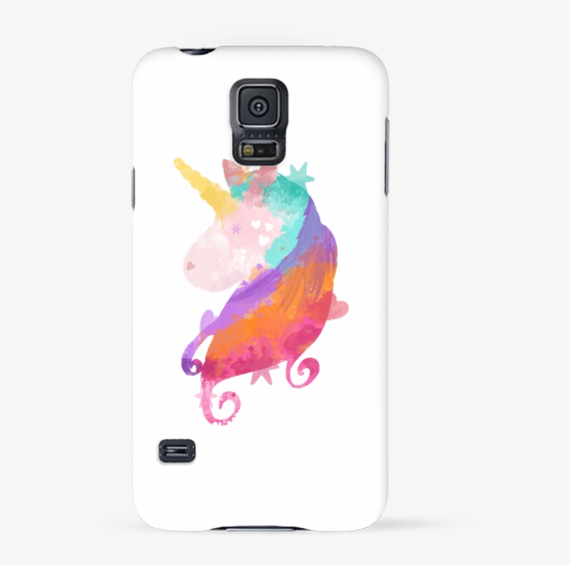 Case 3d Samsung Galaxy S5 Watercolor Unicorn By Pinkglitter - Iphone 6, transparent png download