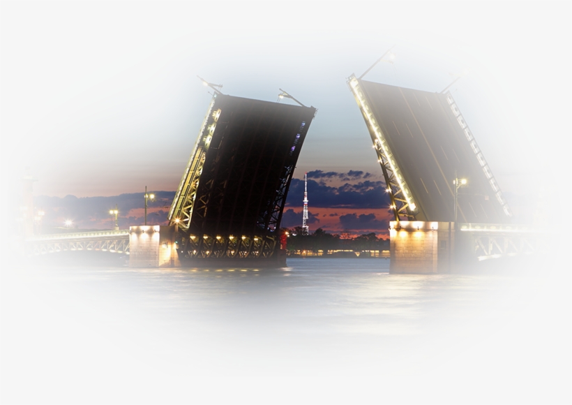 Harika Köprü Png Görsel / Bridge Landscape Png - Drawbridge In Saint Petersburg, Russia: Blank 150 Page, transparent png download