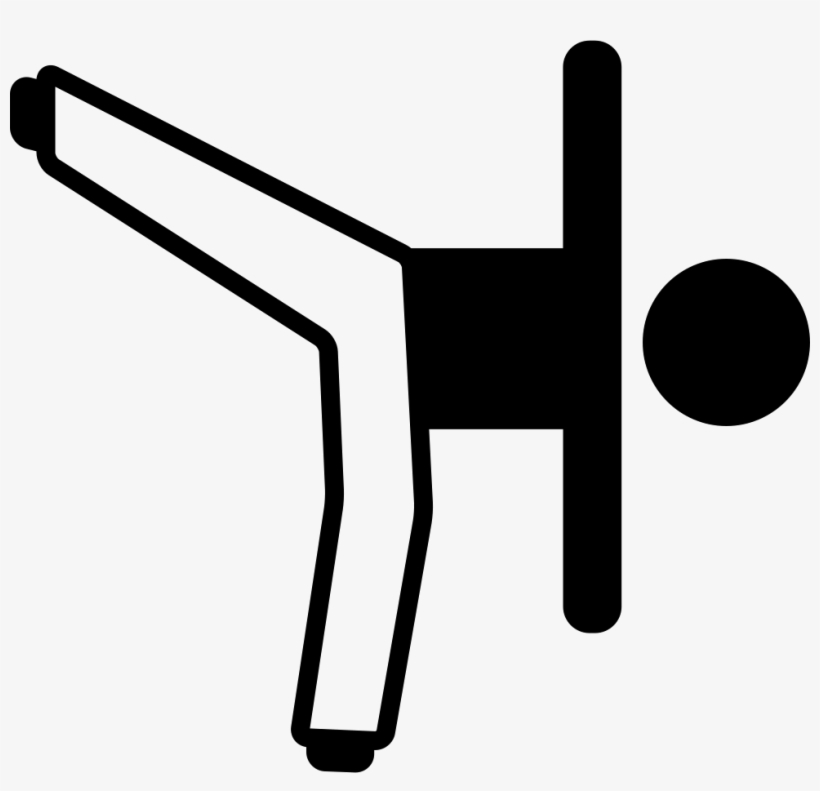 Man Back Kick - Scalable Vector Graphics, transparent png download