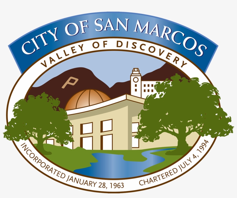 Official Seal Of The City Of San Marcos, Ca - San Marcos California Logo, transparent png download