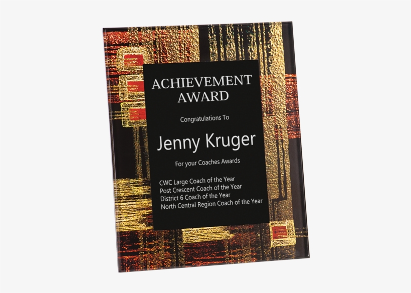 Aap2810 Gold Brush Acrylic Plaque 8×10 - Soul Eater Motivational Poster, transparent png download