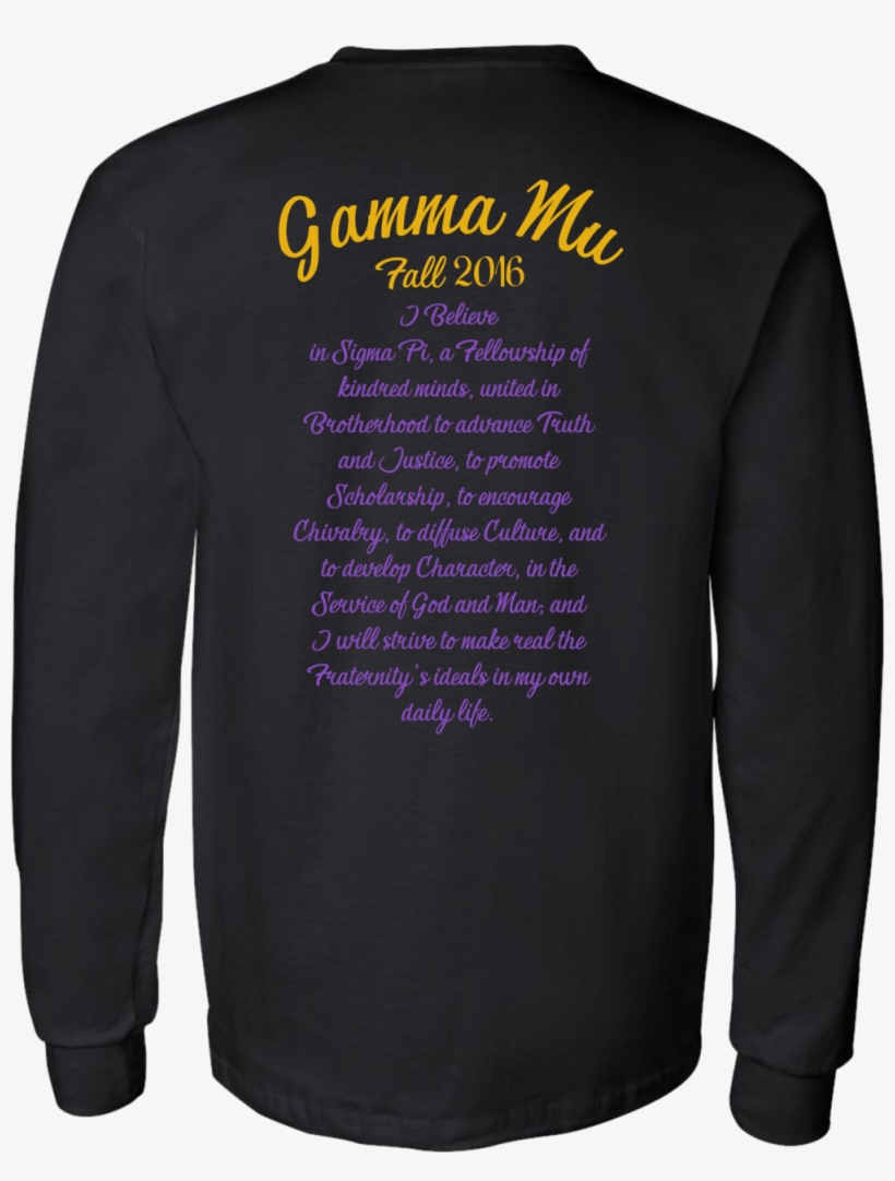 Sigma Pi Fall 2016 Back - Portable Network Graphics, transparent png download