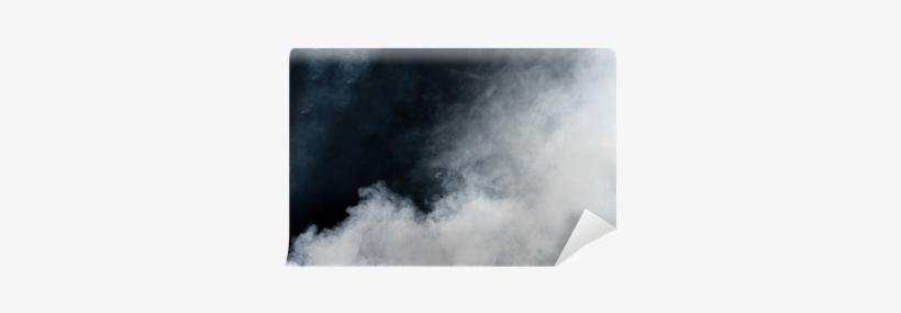 White Smoke On Black Background - White, transparent png download