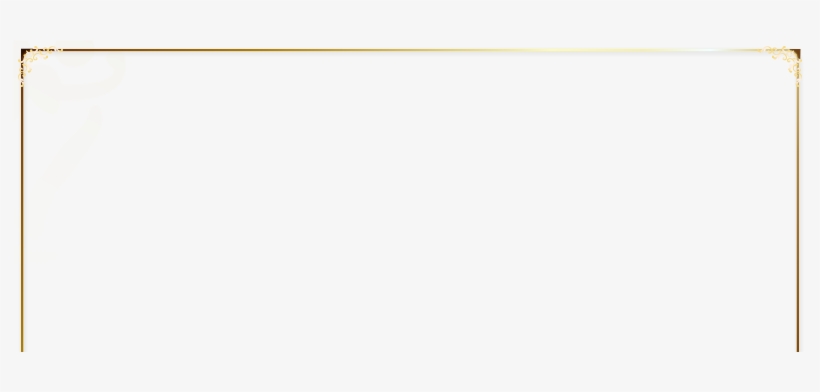 Banner Gold Border - Quartz, transparent png download