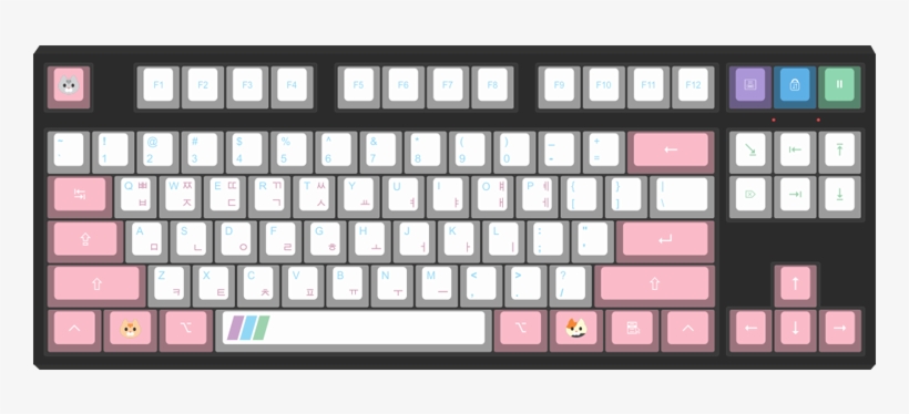 K Pop By Skeletor 87 Key Custom Mechanical Keyboard - Custom Max Nighthawk Keyboard, transparent png download