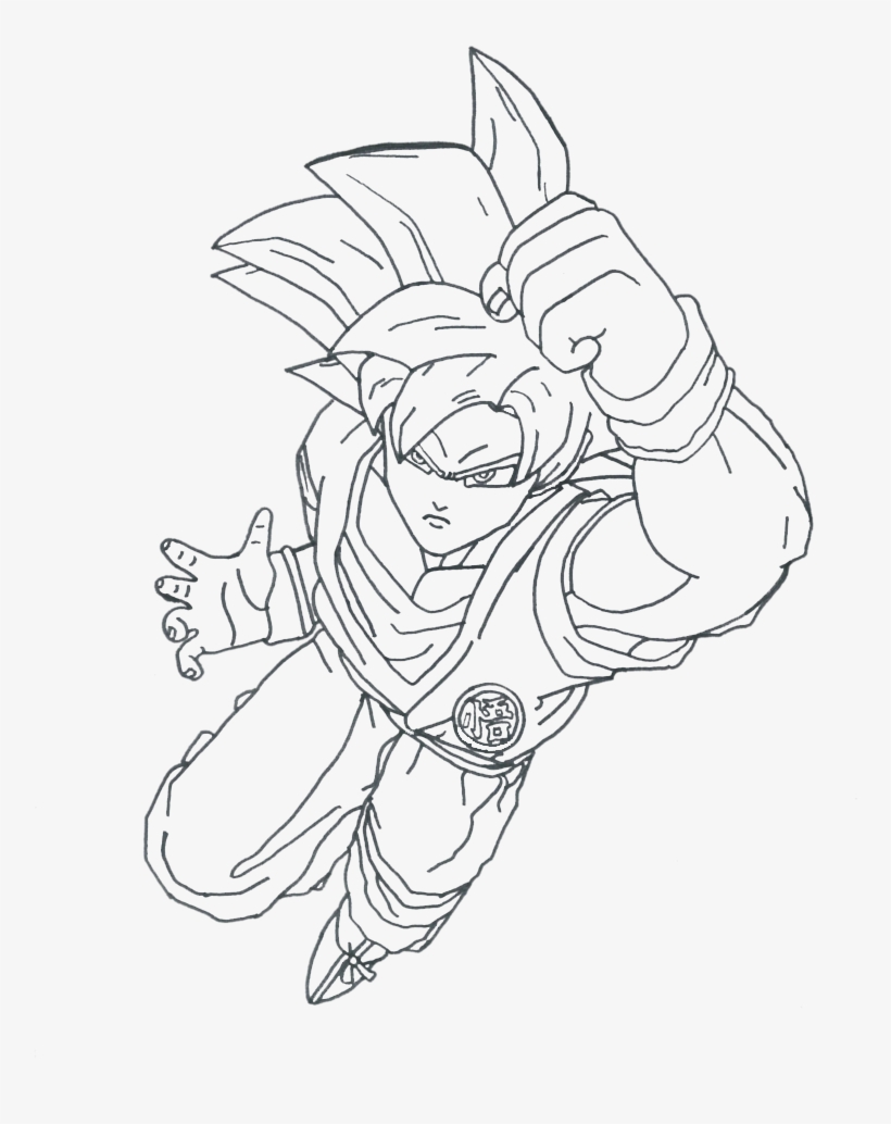 Goku Super Saiyan 2 Coloring Pages