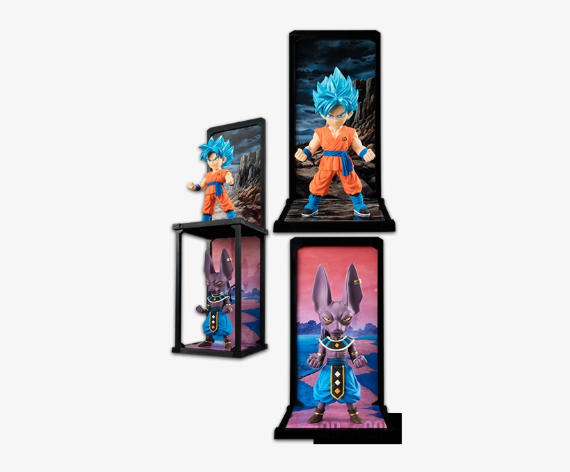 Tamashii Buddies Goku Ssgss Tamashii Buddies Beerus - Dragon Ball Super Tamashii Buddies: Super Saiyan Blue, transparent png download