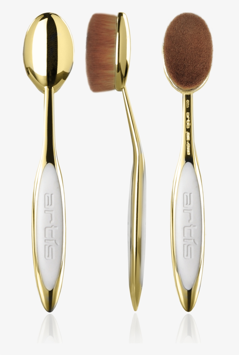 Artis Elite Gold Oval 7 3 Views With Reflections Copy - Artis Brush Oval N 7, transparent png download