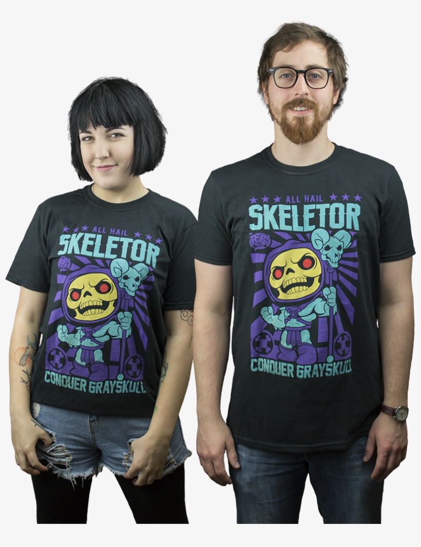 Masters - Pop! Tees Master Of The Universe Skeletor Pop! T-shirt, transparent png download