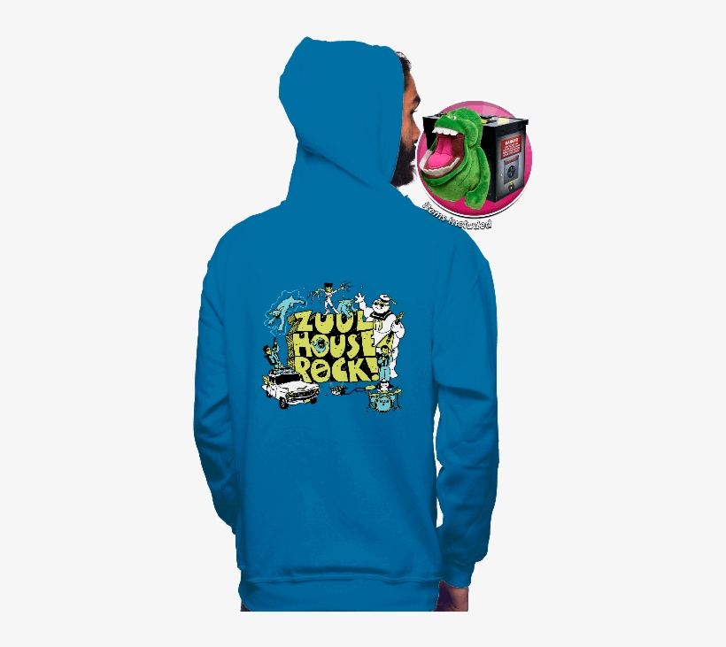 The Slimer Bundle - Zuul House Rock! Canvas Print - Small By Hillary White, transparent png download