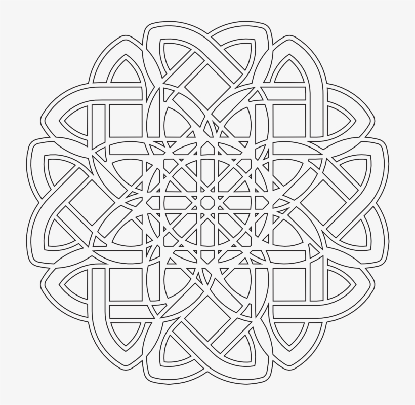 Tikigiki Abstract Element 16 Flower Valentine 999px - Abstract Line Art Png, transparent png download